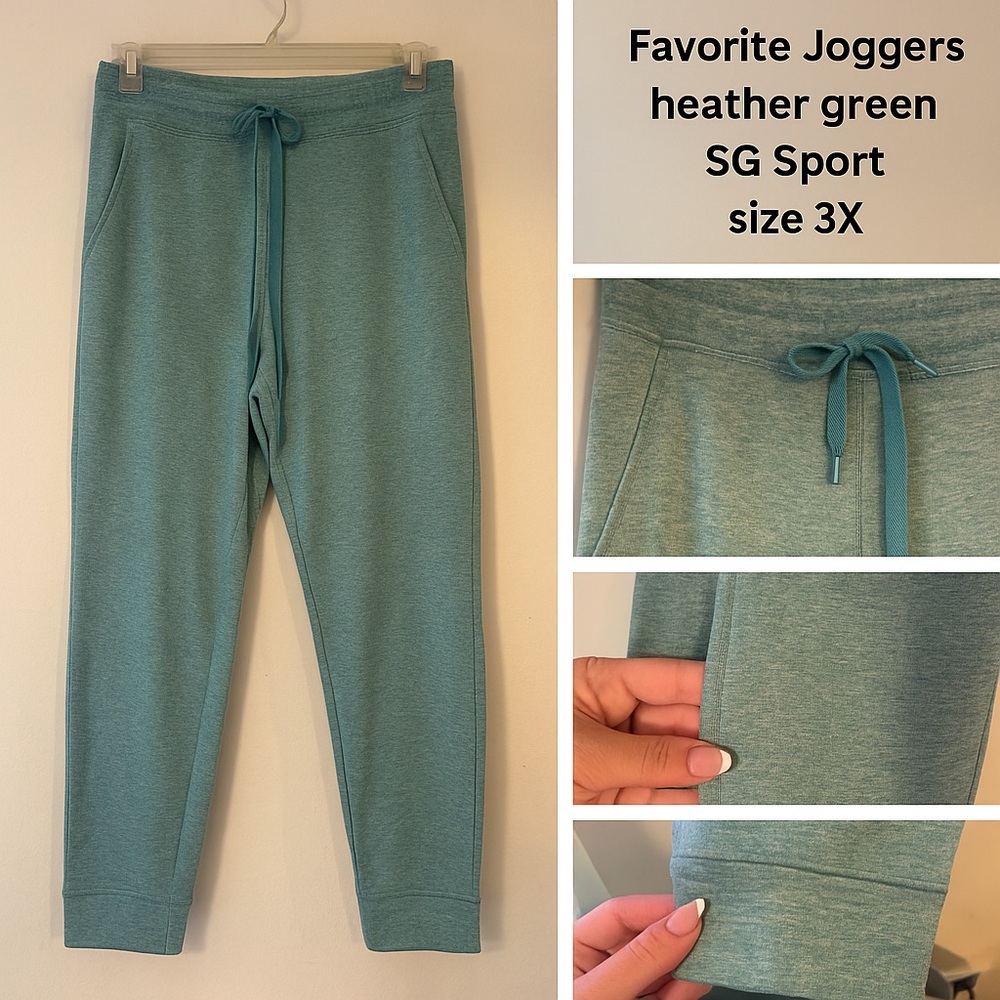 Susan Graver Heather Green Joggers